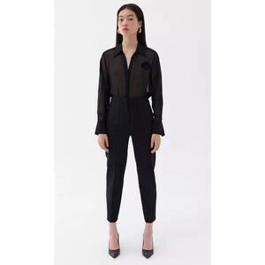 NOCTURNE Black High Rise Dress Pants Italian Size 34 or IS Size XS New